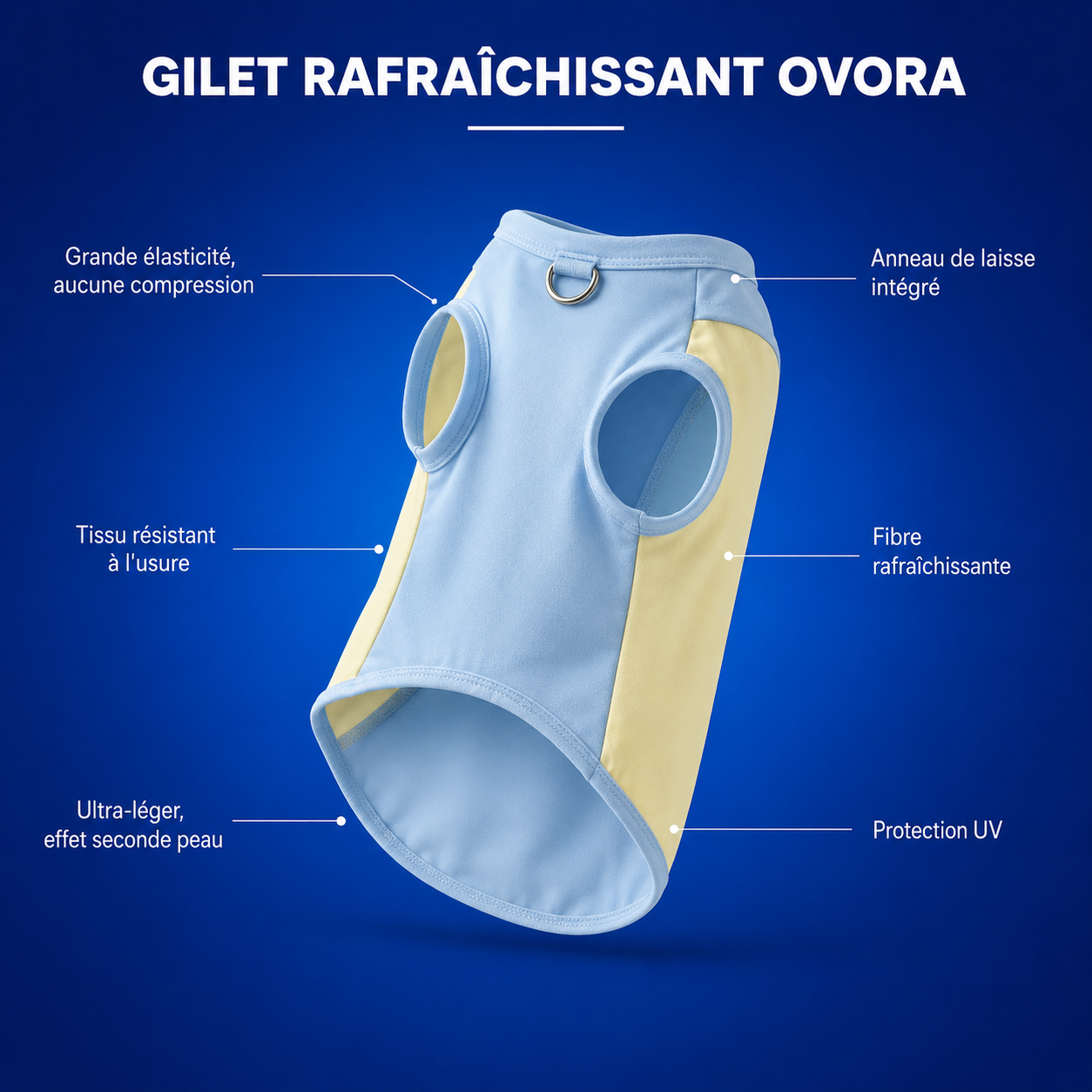 Gilet Rafraîchissant pour chien & chat