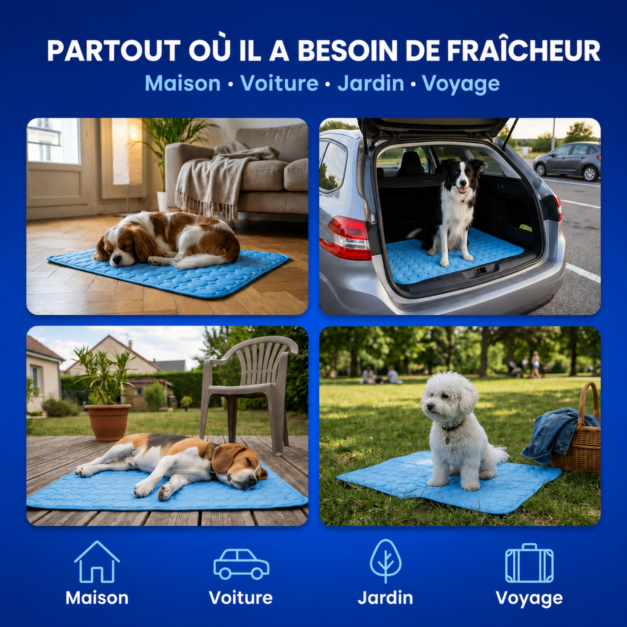 Tapis Rafraîchissant Ovora - 2 pour 1